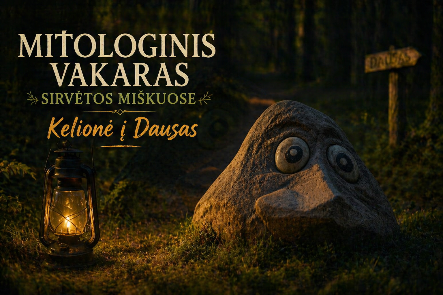 Mitologinis vakaras Sirvėtos miškuose